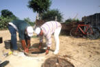 Palestinian workers in the Gaza Strip